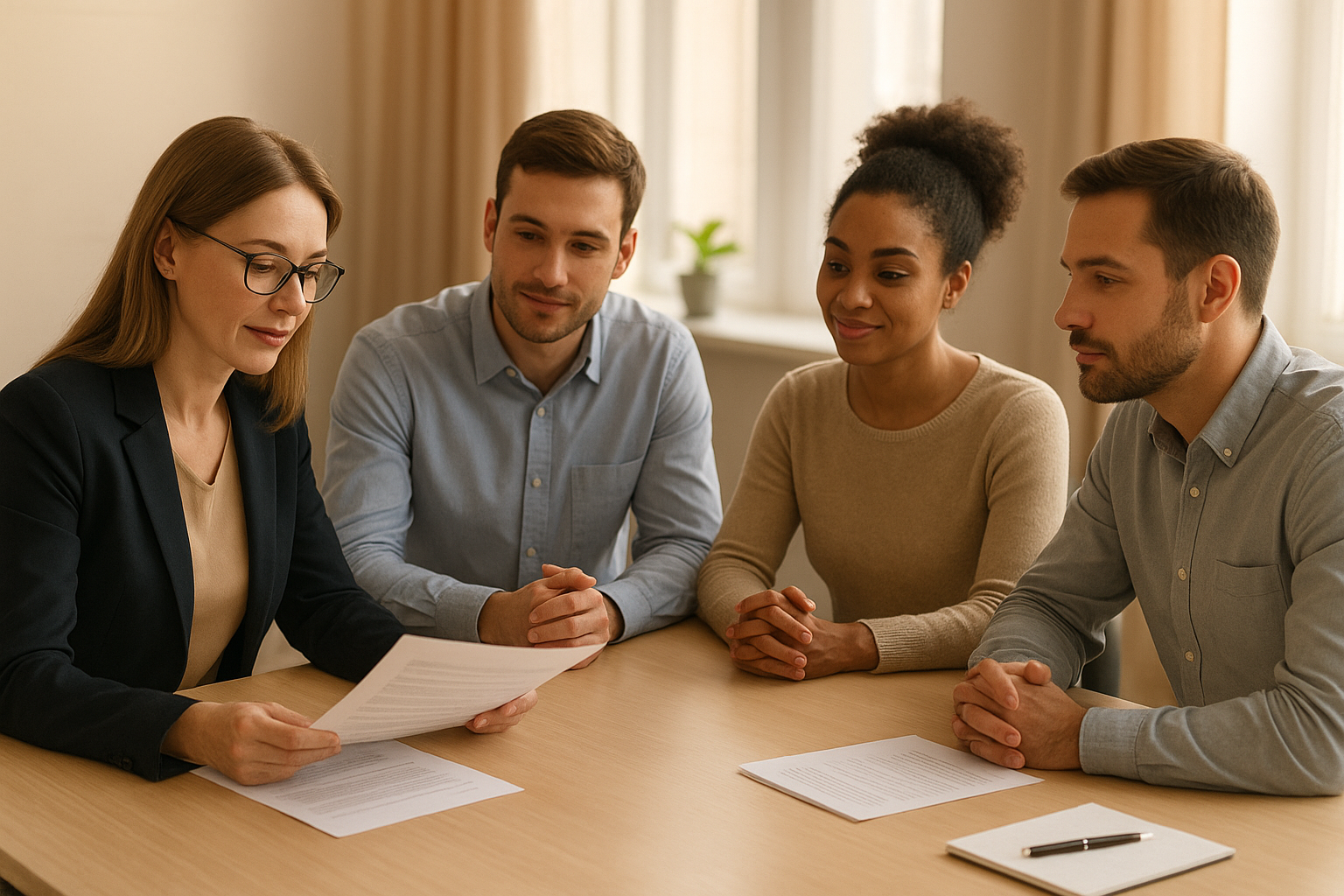 HR consultant explaining the human resources consulting meaning to a small business leadership team
