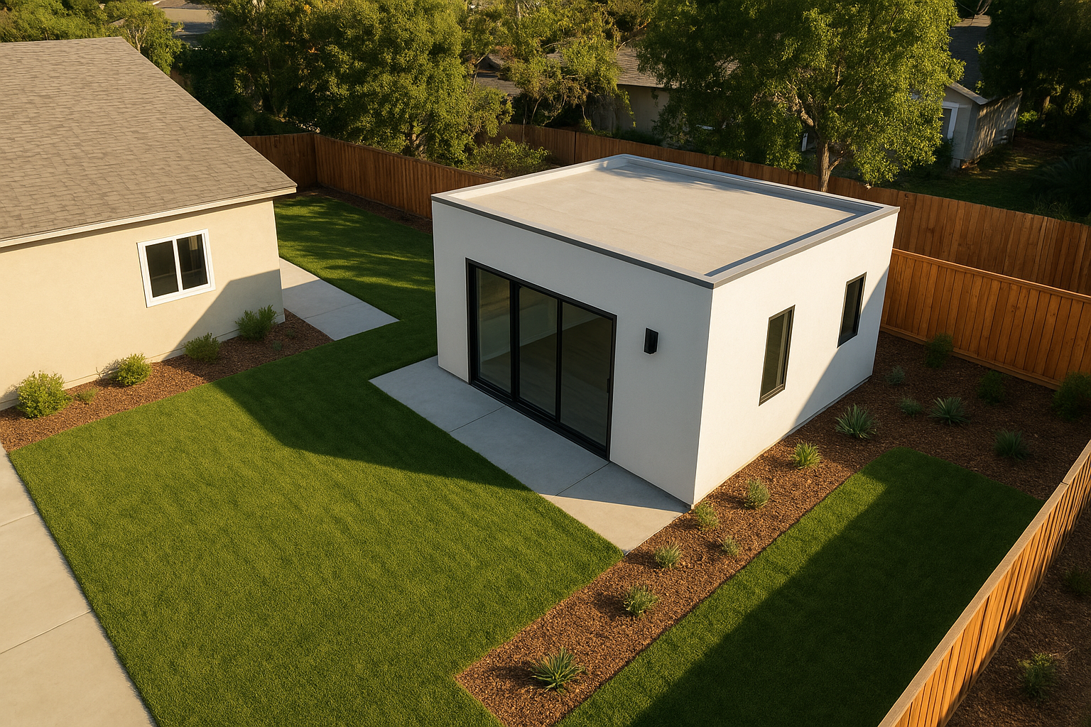Detached ADU in a Southern California backyard financed through a referred lender