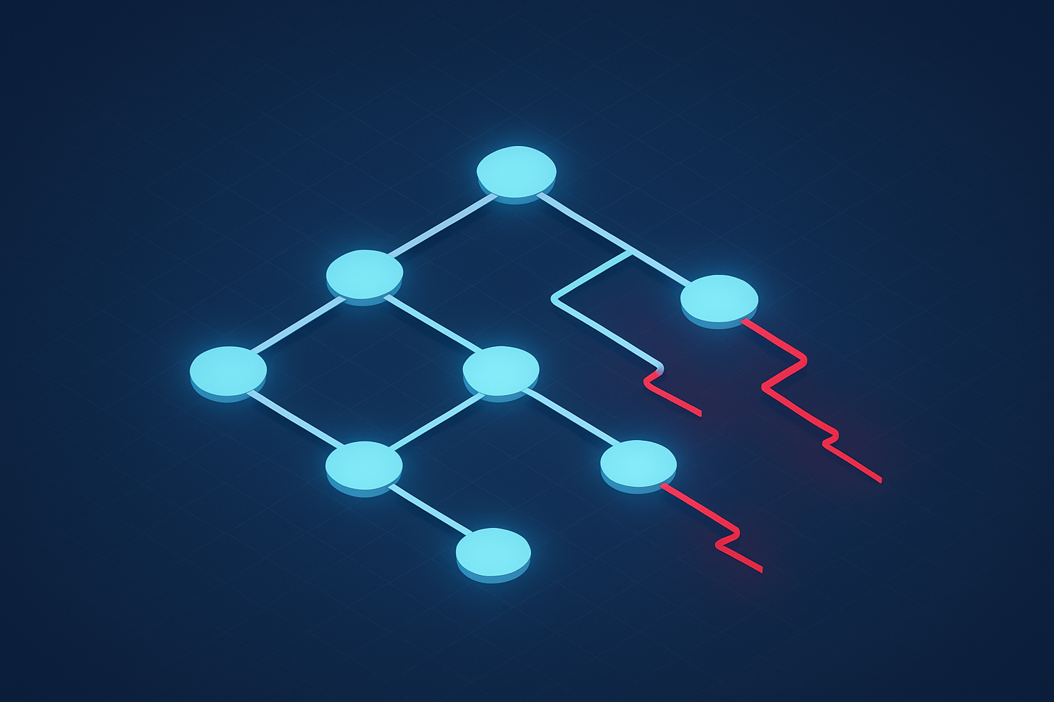 Website sitemap diagram showing how to check for bad links with broken red connection lines