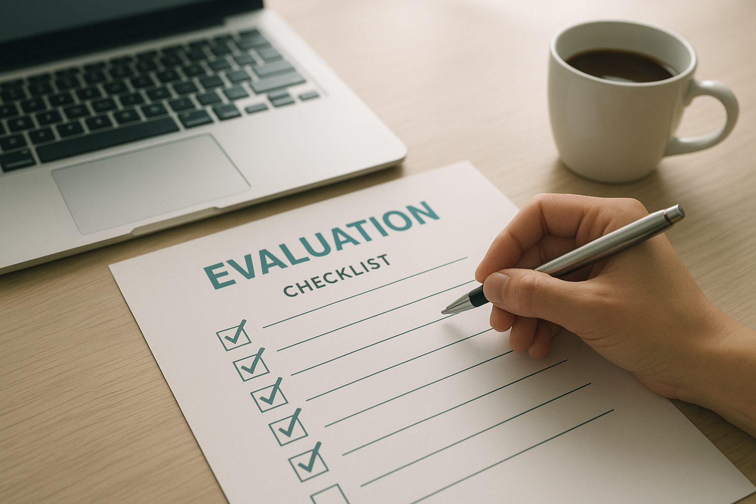 Checklist used to evaluate outsourced HR consulting providers before signing an agreement