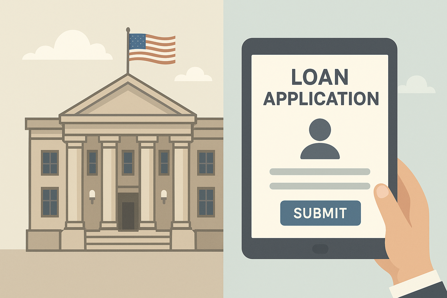 Comparison of contacting the SBA versus applying with a direct business lender