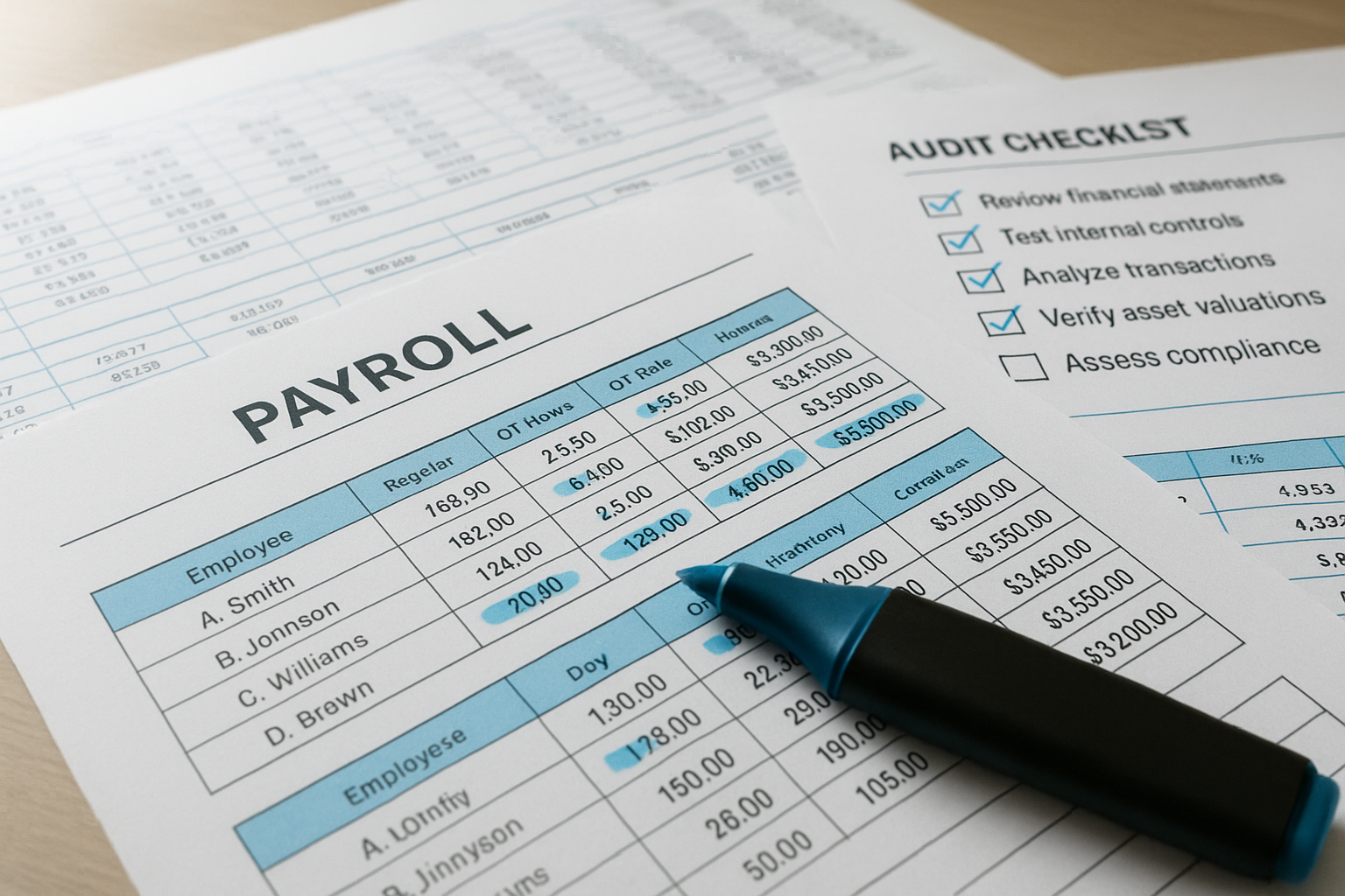 Financial reports and audit documents used for DWRS rate audits and 245D reevaluations
