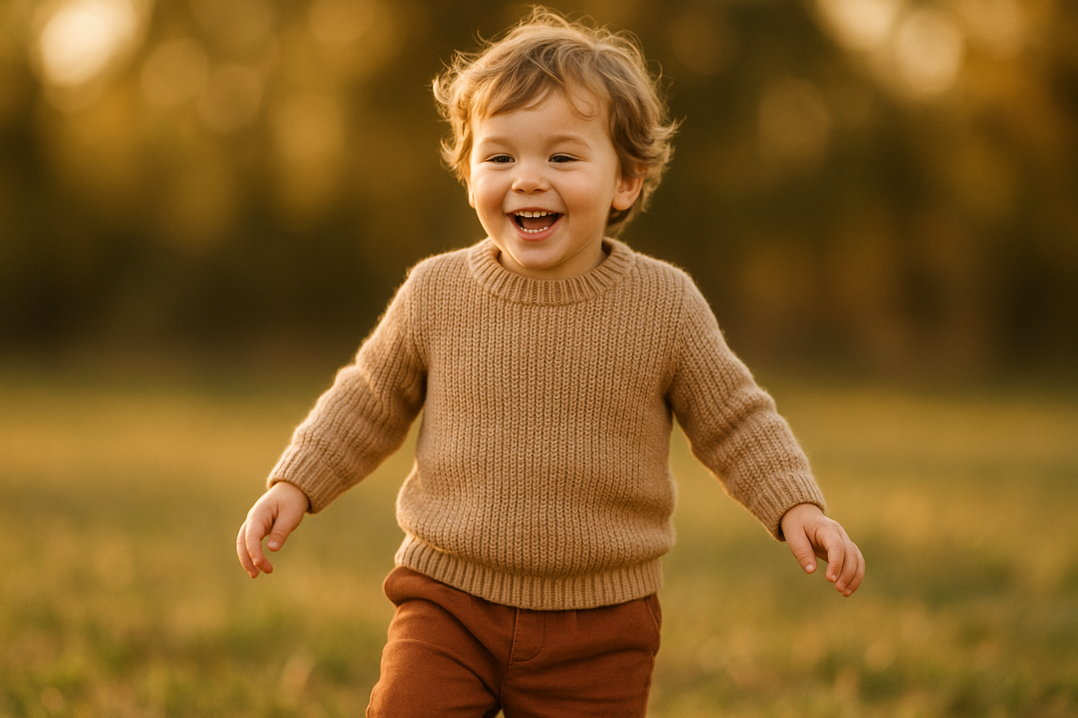 Child wearing stylish clothing sourced through high-end children's wear rental