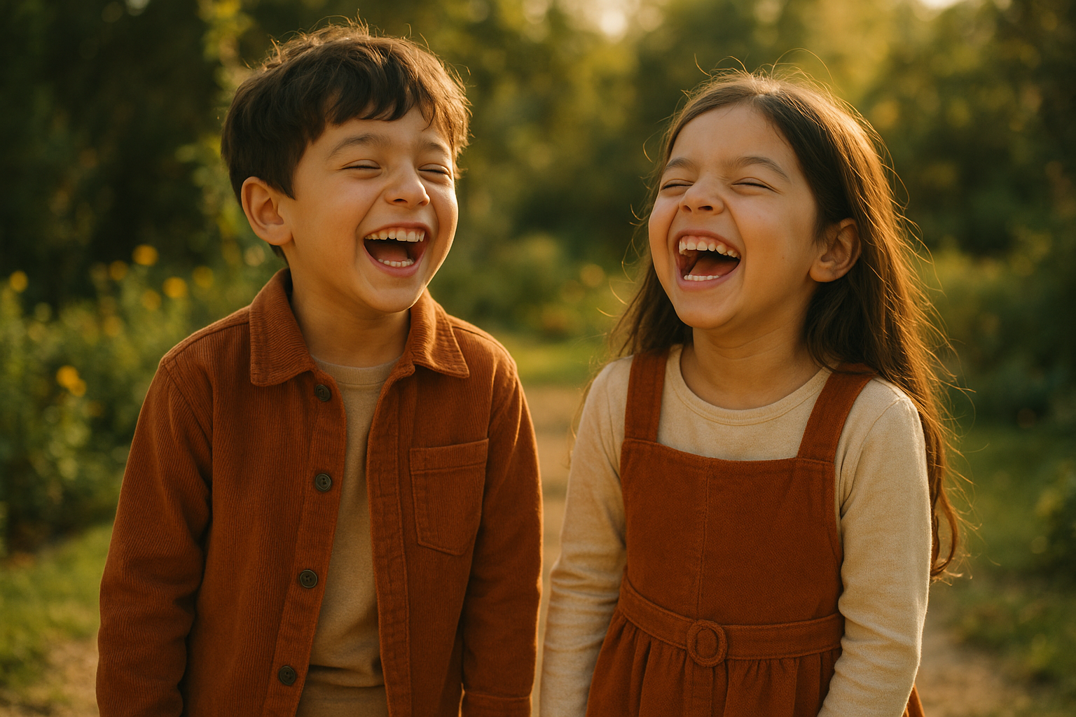 Children wearing stylish outfits sourced through trendy kids clothing delivery