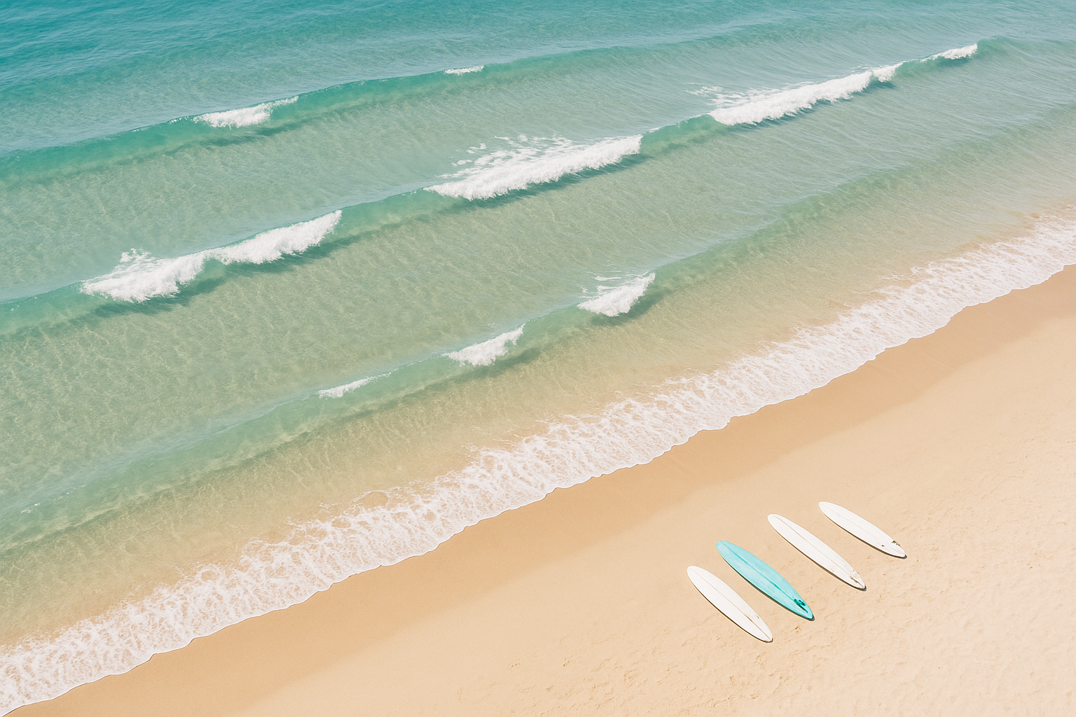 Gentle beginner surf break ideal for family surf lessons in Oahu