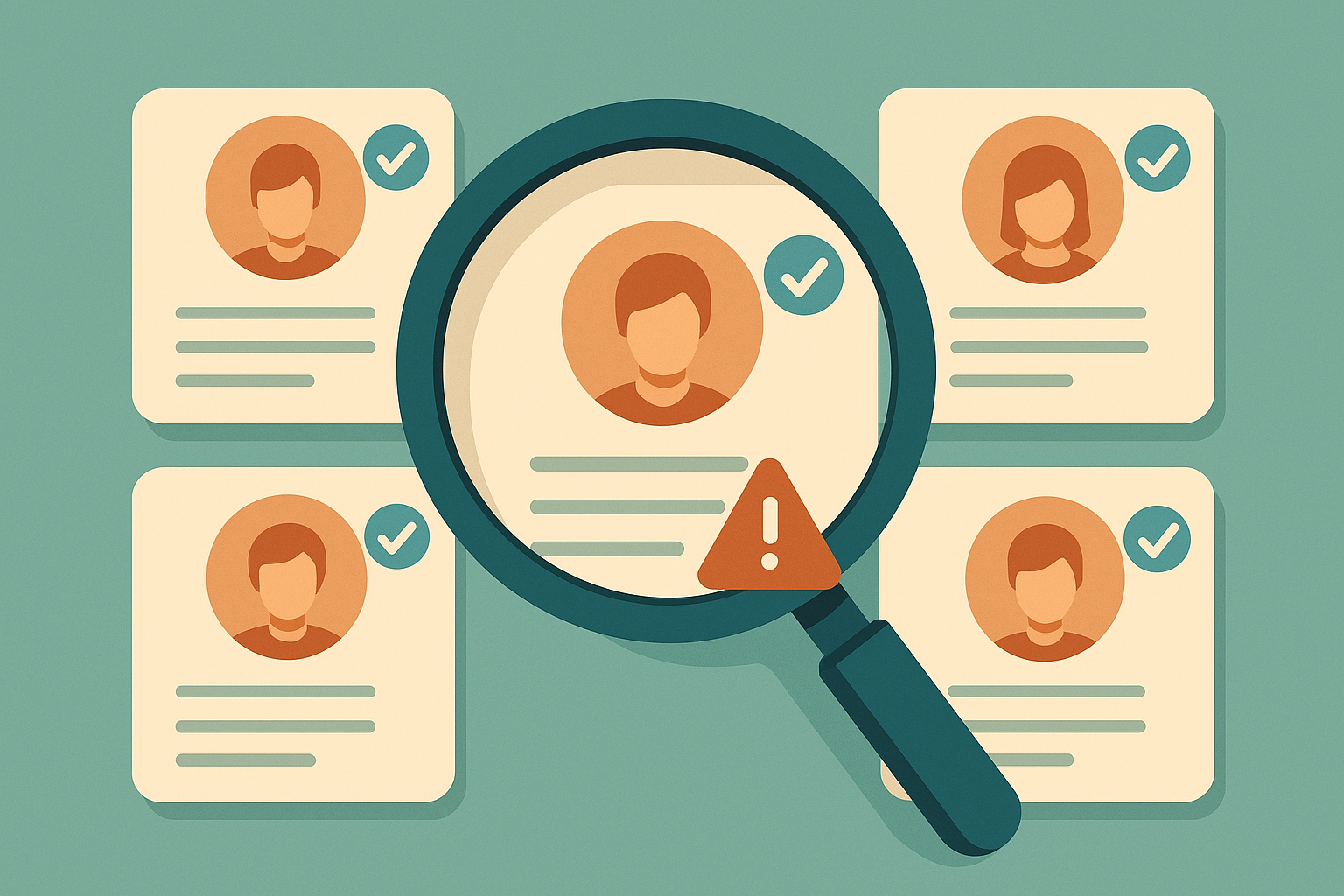 Audience verification process showing a fake follower check inside creator marketing software