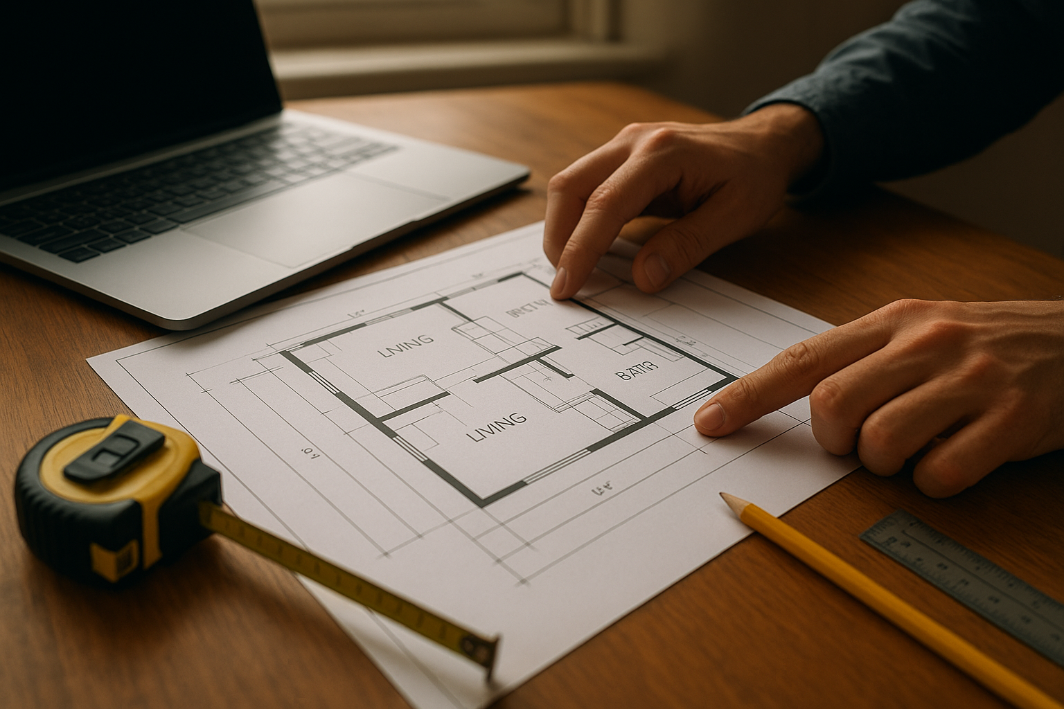 Custom ADU floor plan design review for a homeowner in Chino California