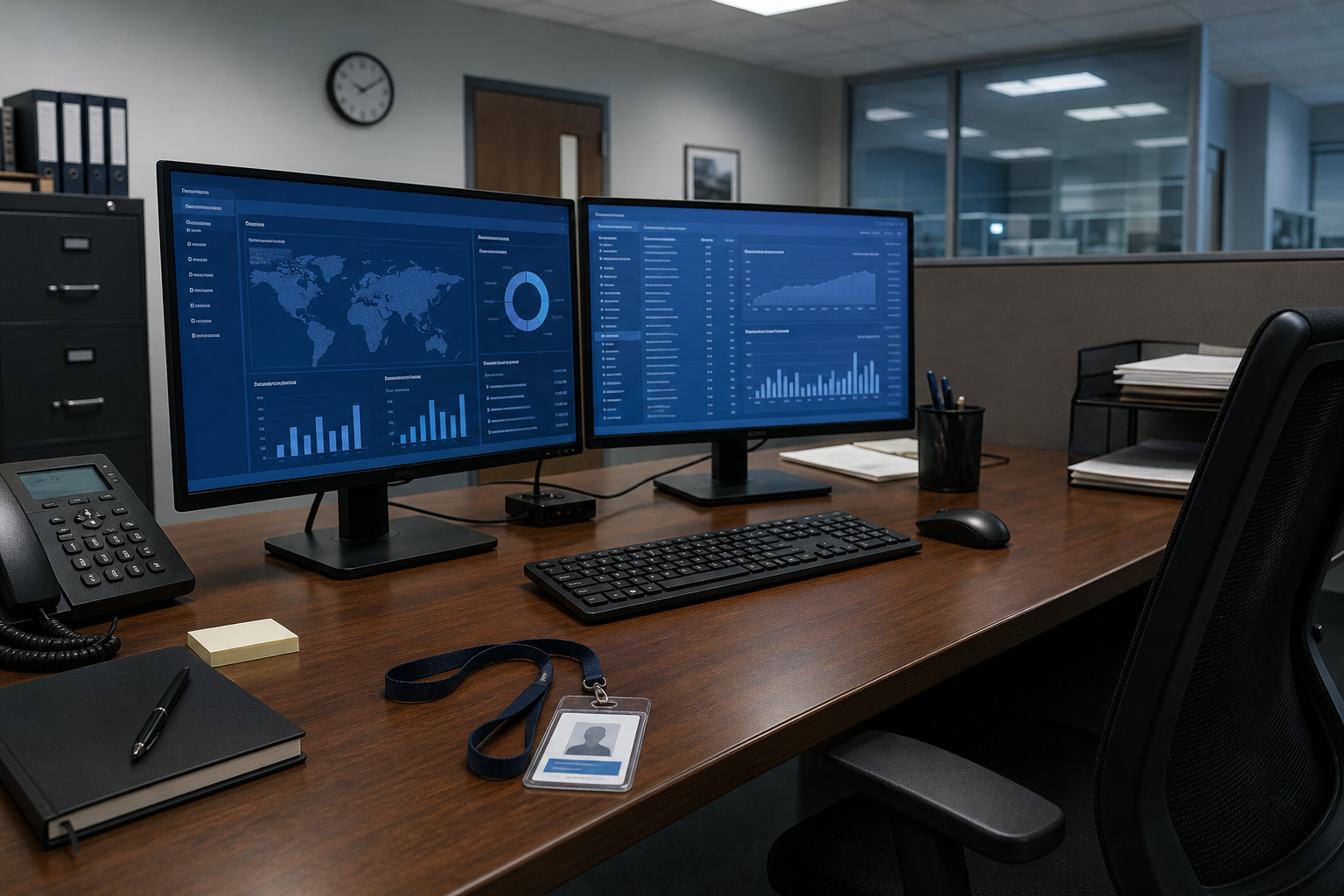 Secure government office workstation used for defense procurement review