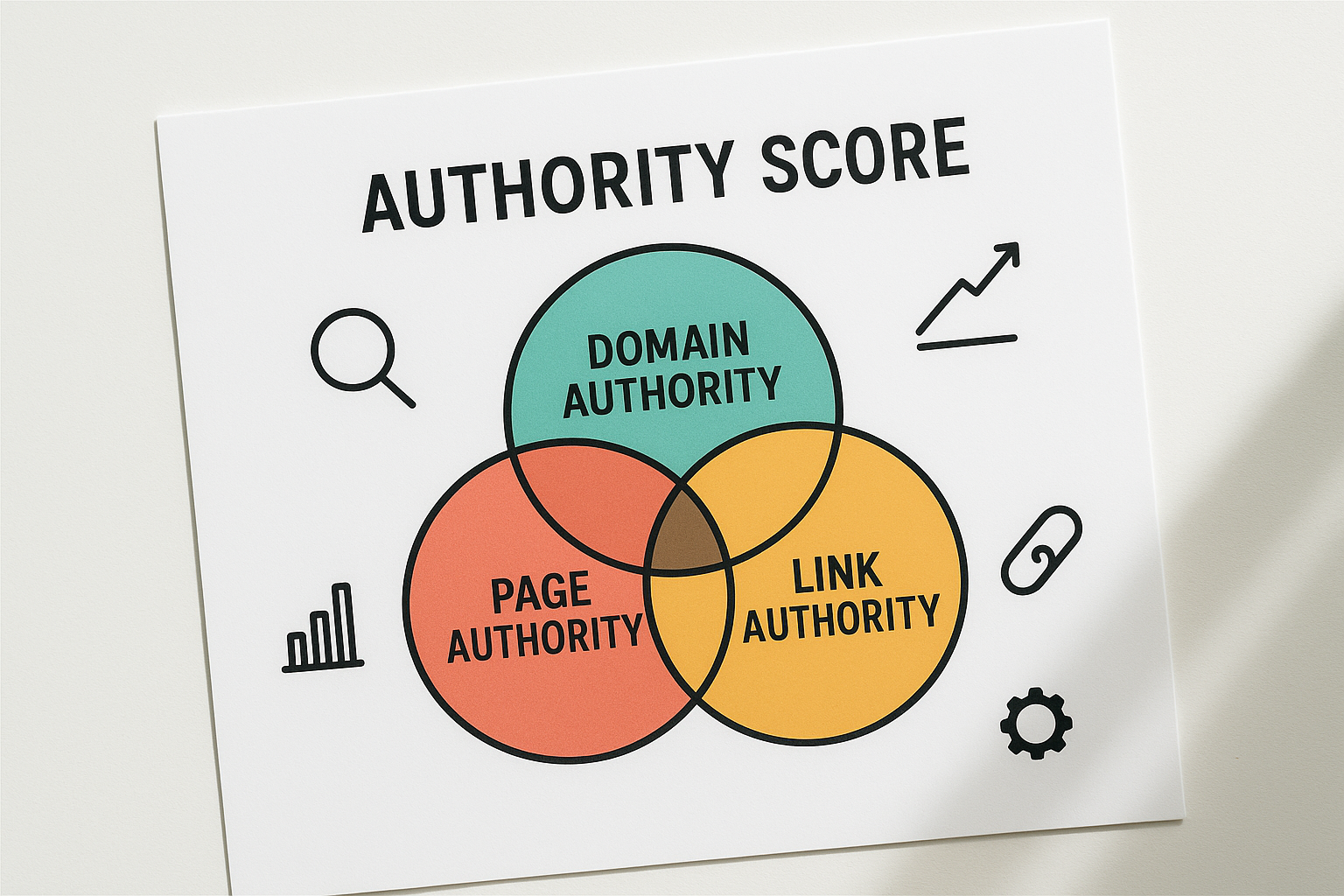 Comparison of different SEO domain authority metrics including Moz Domain Authority