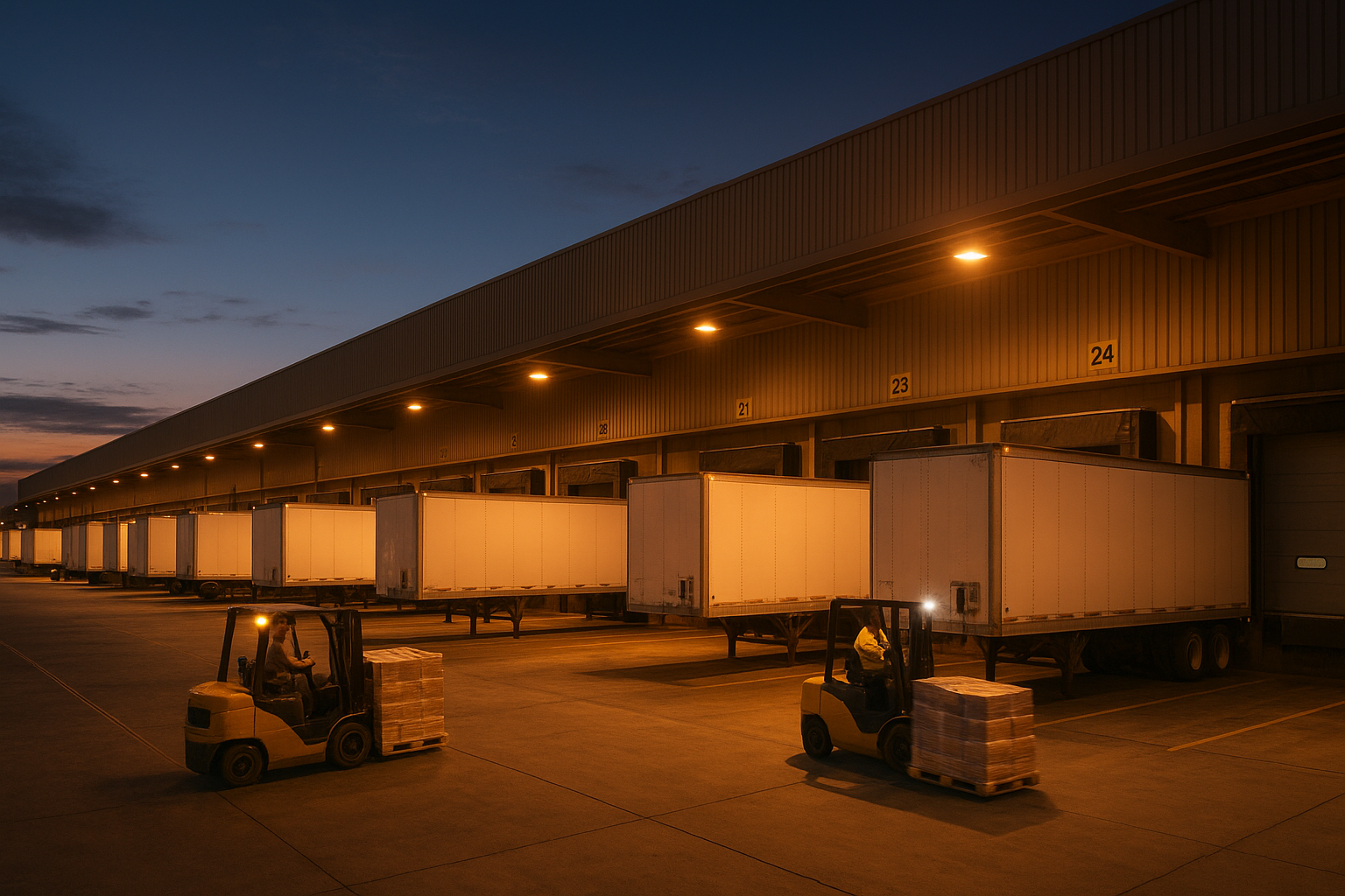 LTL freight terminal loading dock representing the shift from UPS Freight to modern less-than-truckload carriers