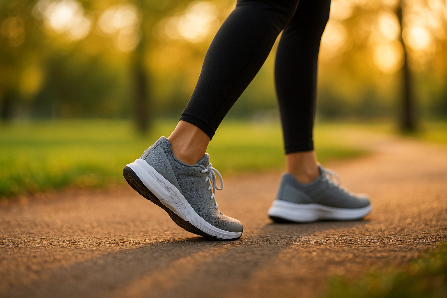 Person walking comfortably after using pain relief foot devices for chronic foot pain
