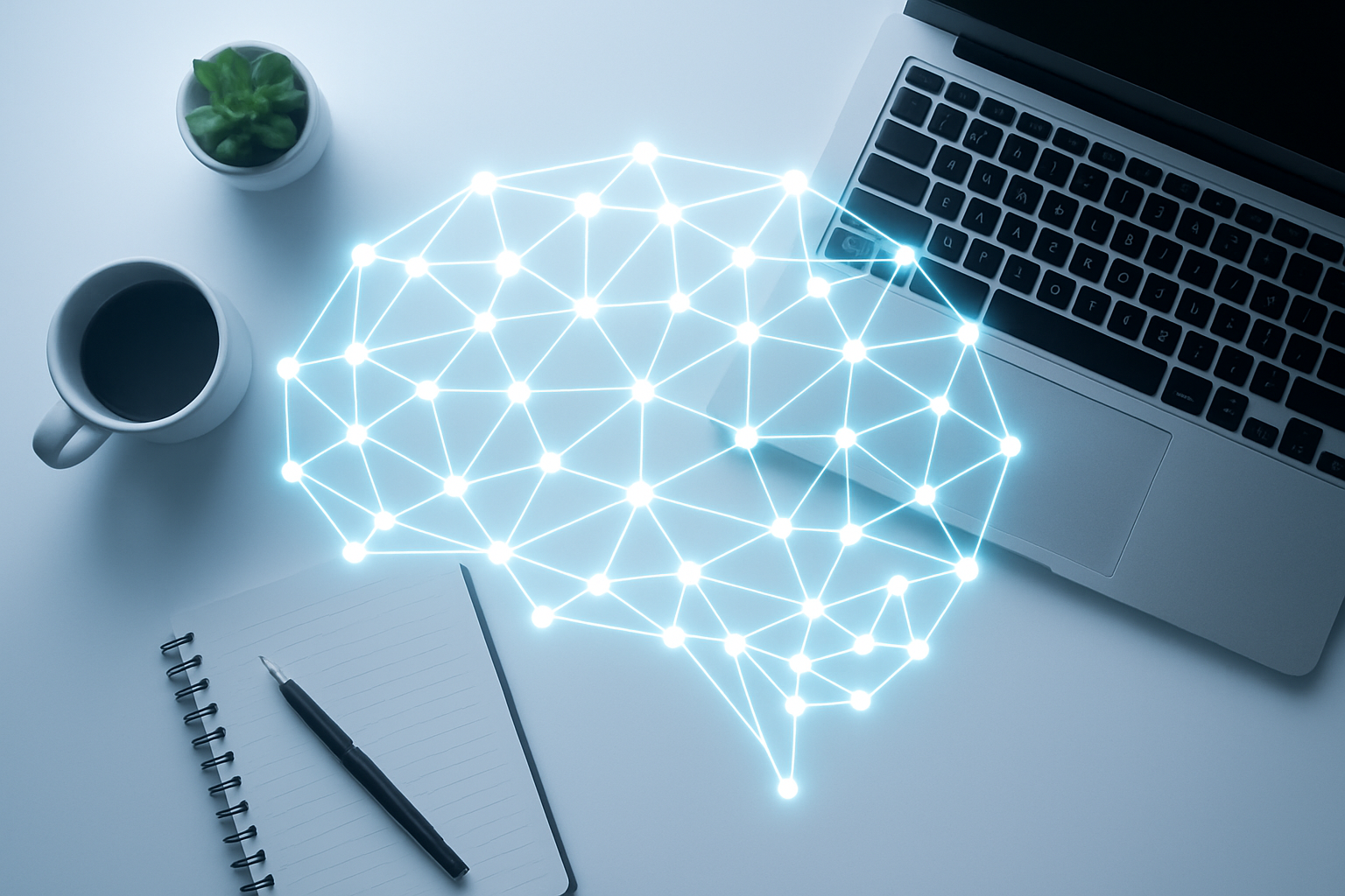 Neural network diagram showing how content connects to AI systems when you optimize for ChatGPT answers