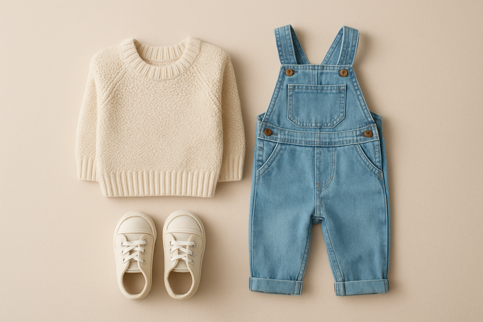 Curated bundle of premium children's apparel from a rotating wardrobe rental service