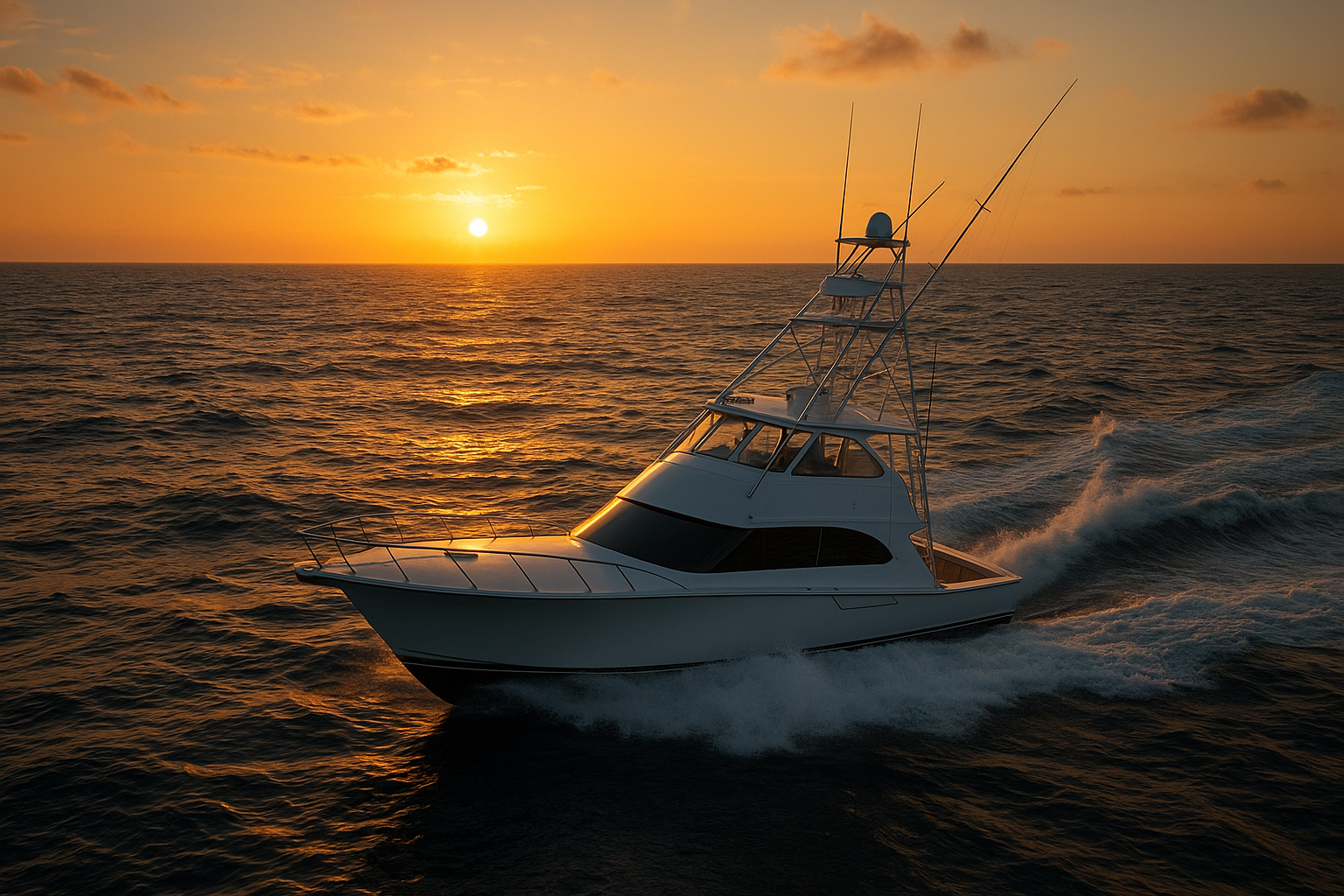 Private charter boat heading offshore for the best deep sea fishing Myrtle Beach SC has to offer