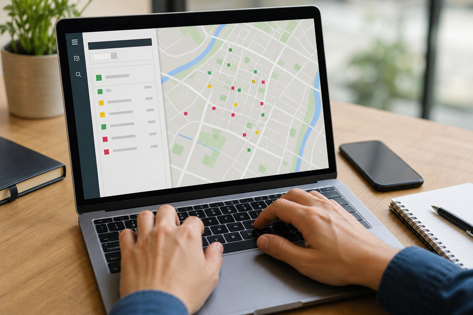 Agent viewing a color-coded seller opportunity map as part of a smartzip alternative workflow