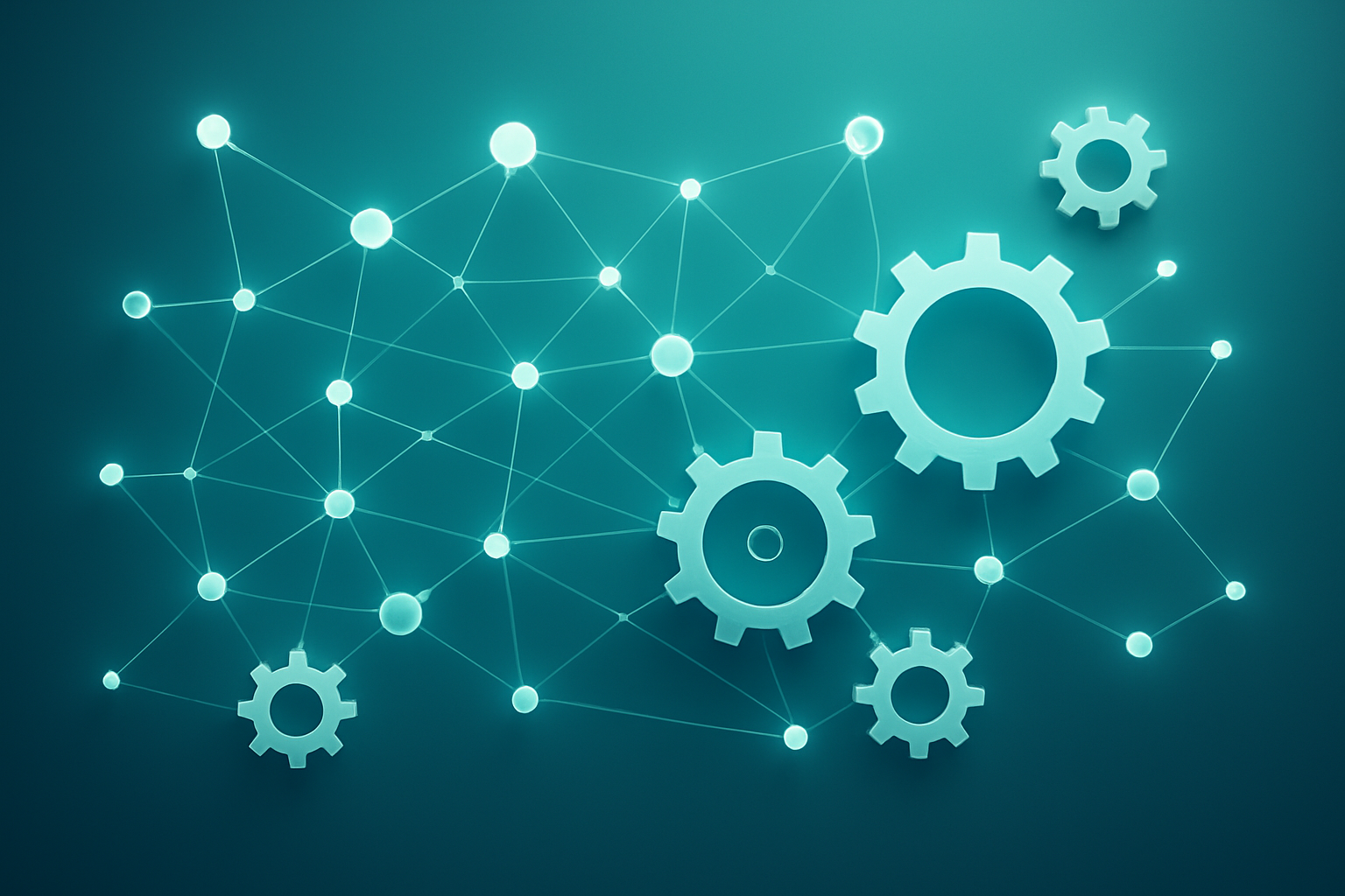 Illustration of AI algorithms automating technical SEO tasks and workflows