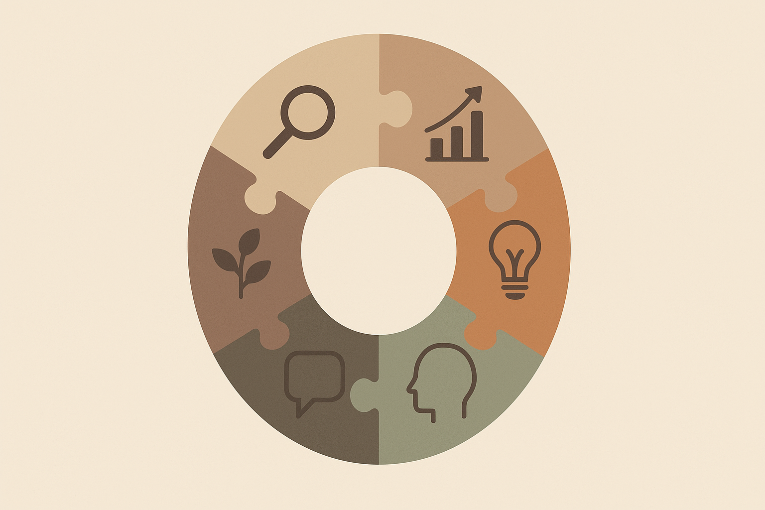 Six interconnected pillars illustrating a responsible AI implementation framework for health equity