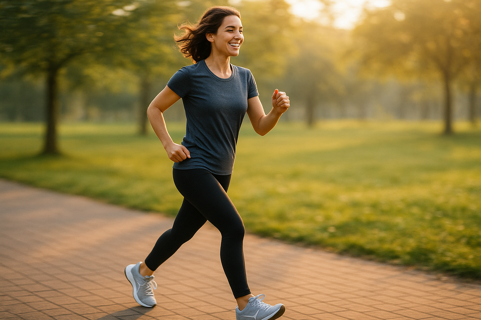 Person walking pain-free after completing a course of foot pain therapies