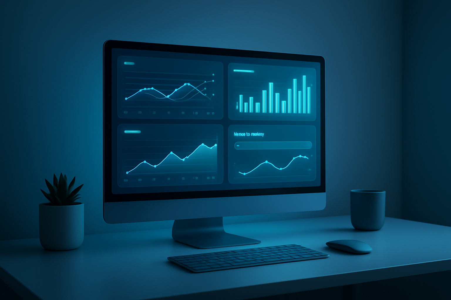 Dashboard displaying next-gen search tools analyzing AI search visibility data