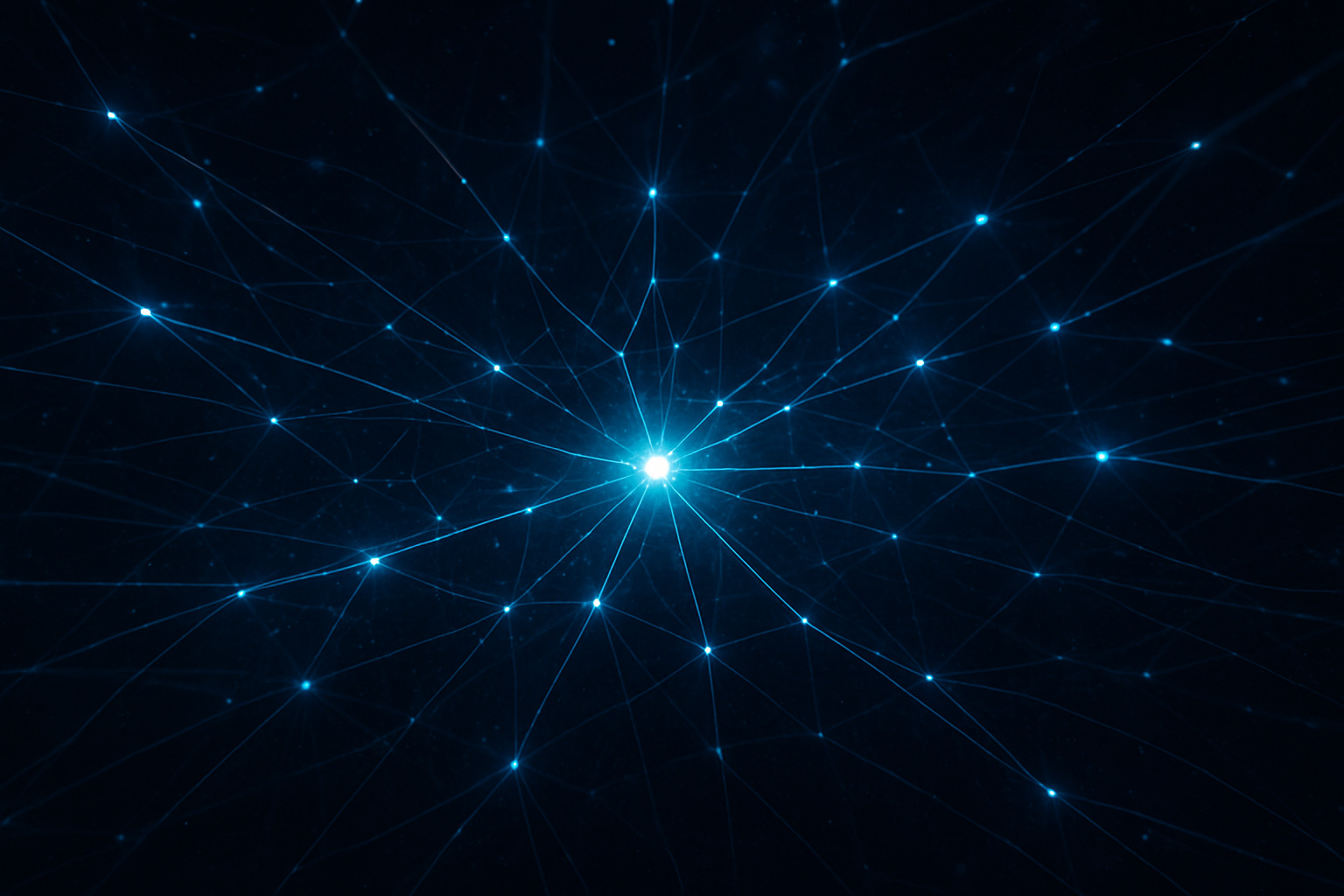 Abstract AI search engine citation network showing website visibility signals