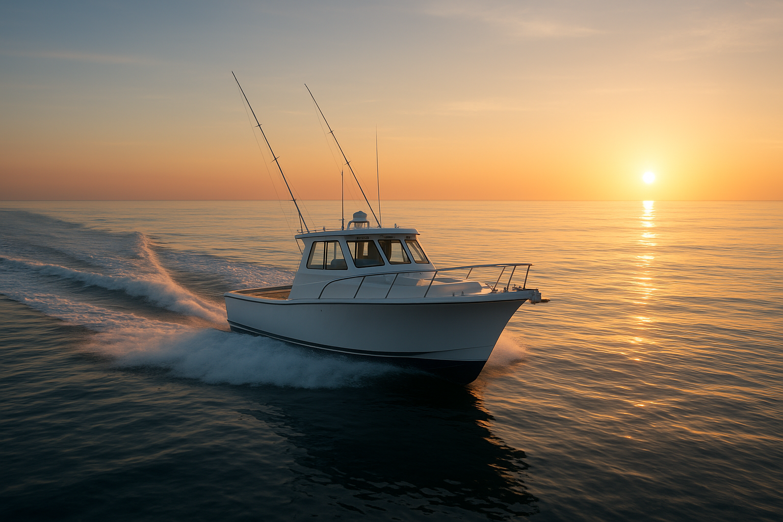 Charter boat departing on a deep sea fishing trip near me off the North Myrtle Beach coast