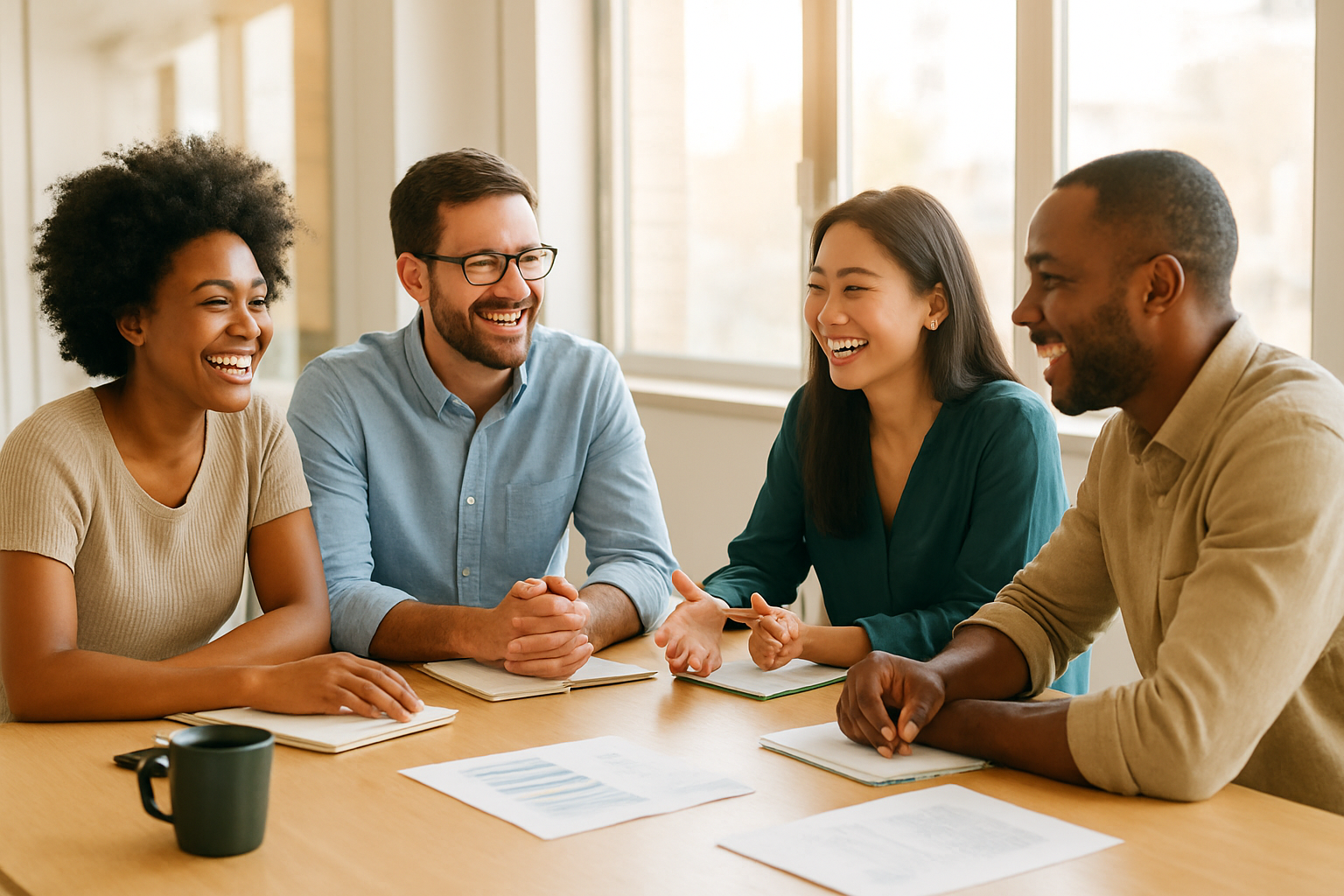 Small business team benefiting from structured HR support services and workplace culture programs