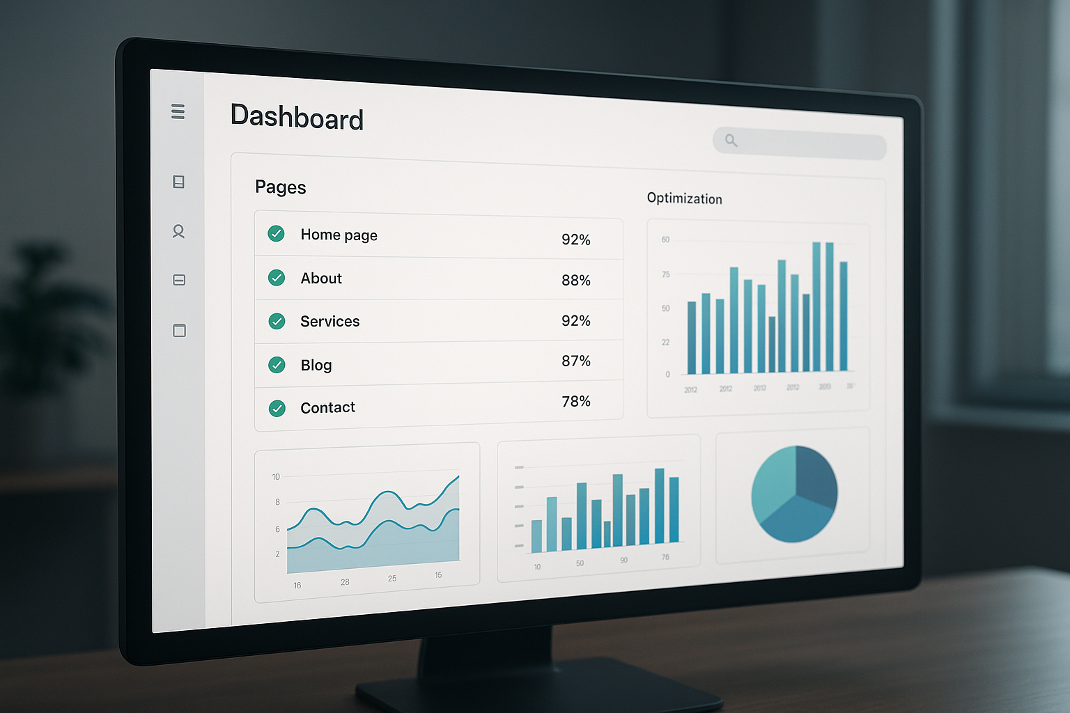 Alli AI SEO automation dashboard showing bulk page optimization scores and live editor controls