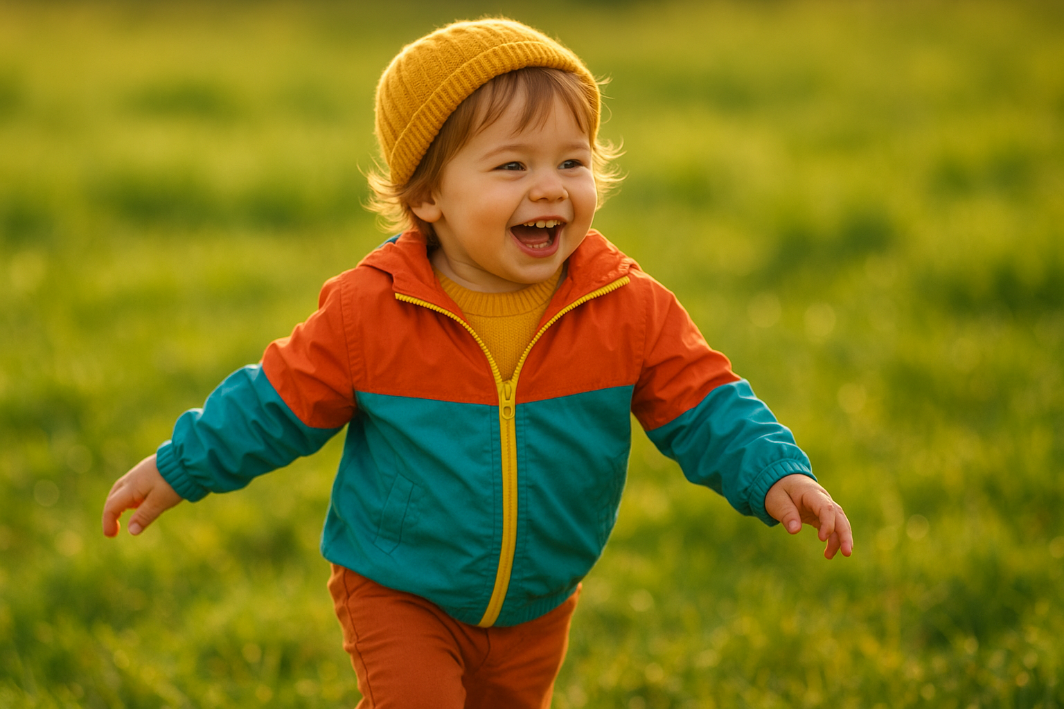Happy toddler wearing stylish premium children's clothing from a kids clothing rental subscription