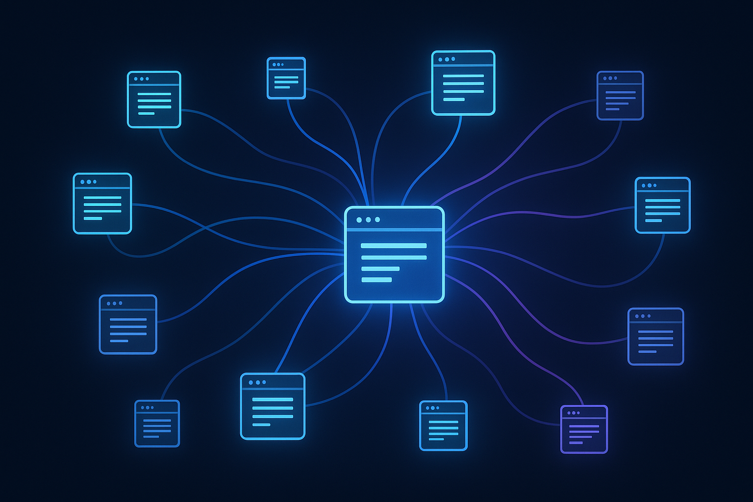 Diagram illustrating how SEO juice flows between web pages through links