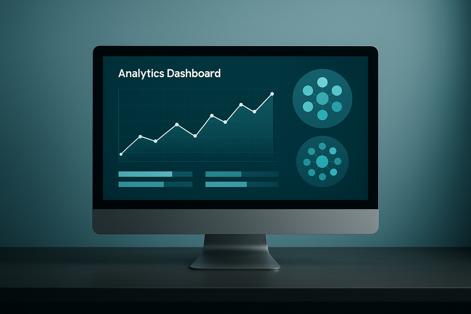 Analytics dashboard tracking visibility gains from a content silo seo strategy