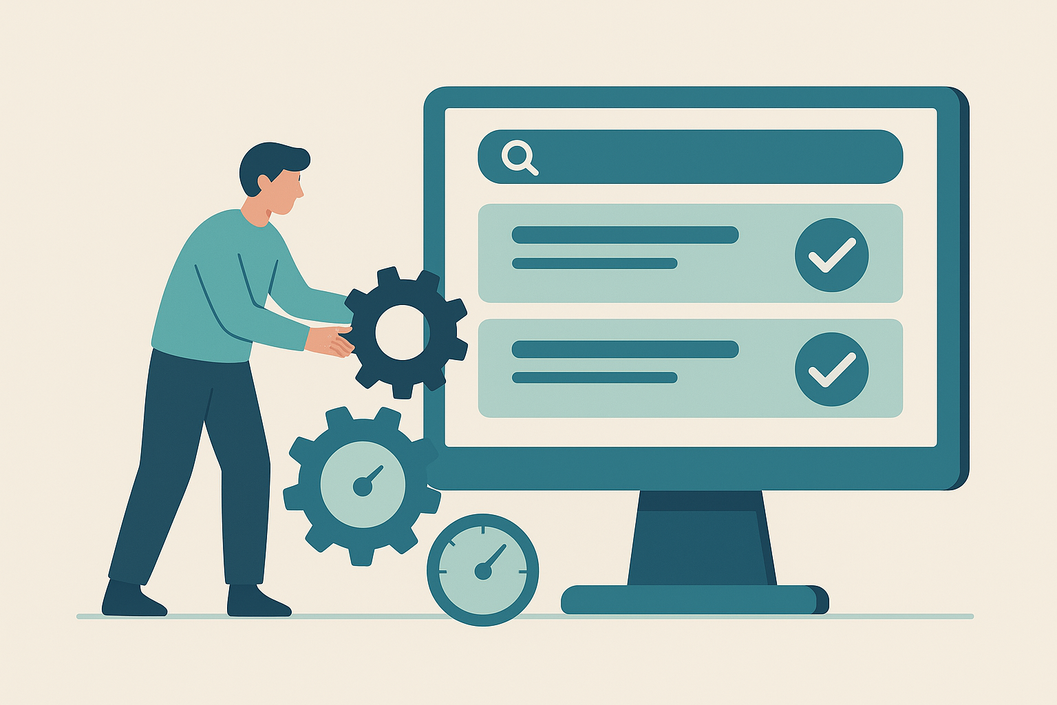 Marketer adjusting content strategy to align with AI search algorithms