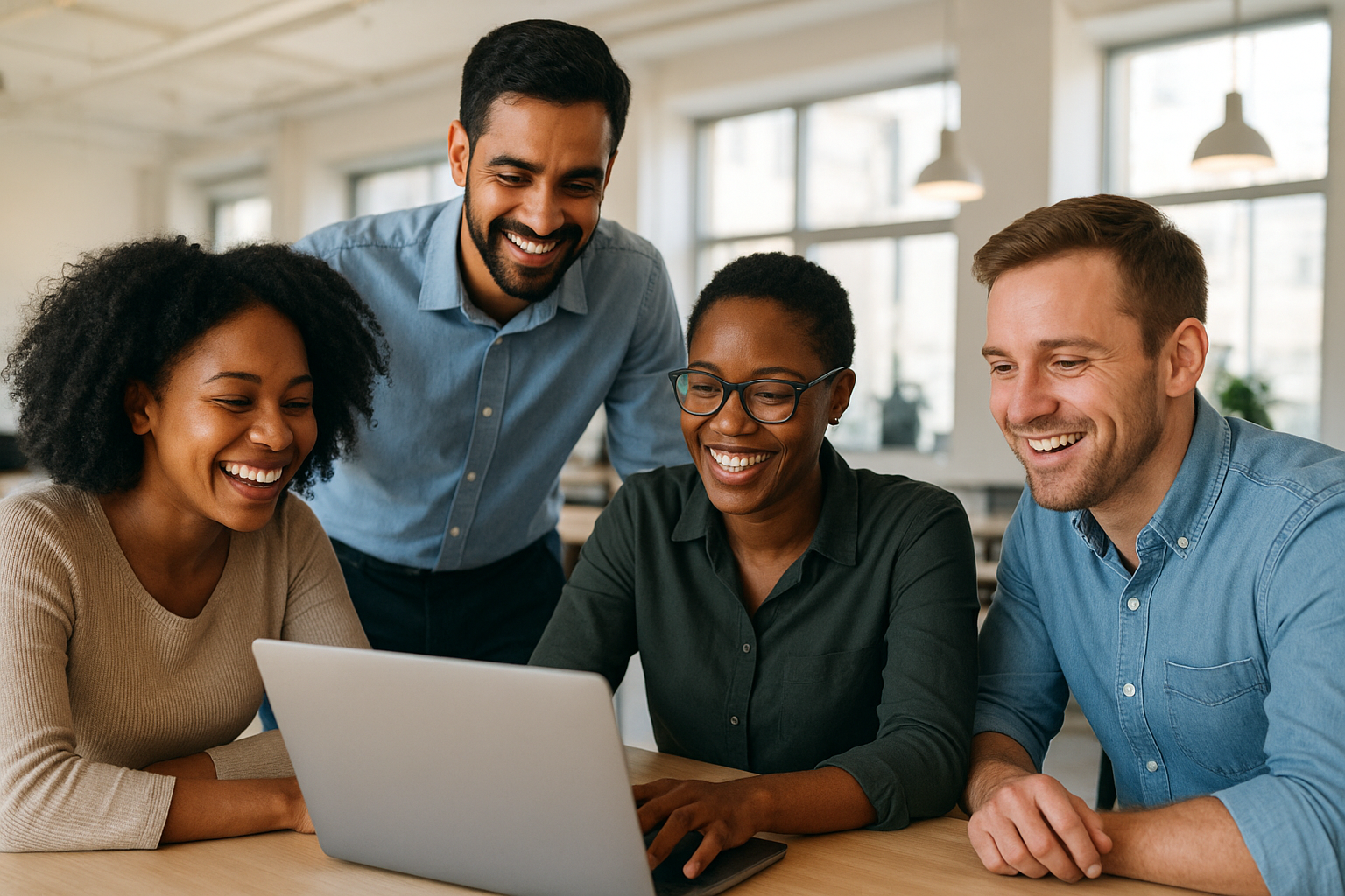 Small business team benefiting from working with the best HR consultancy for growth support