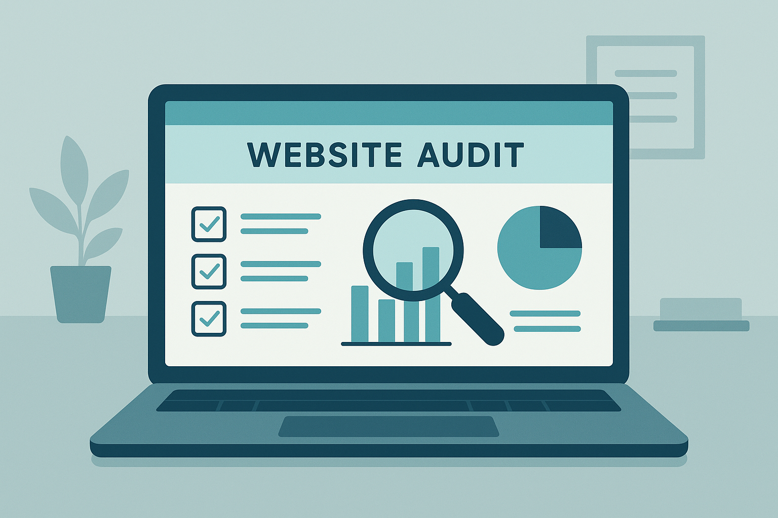 Website audit dashboard used to track authority-building progress