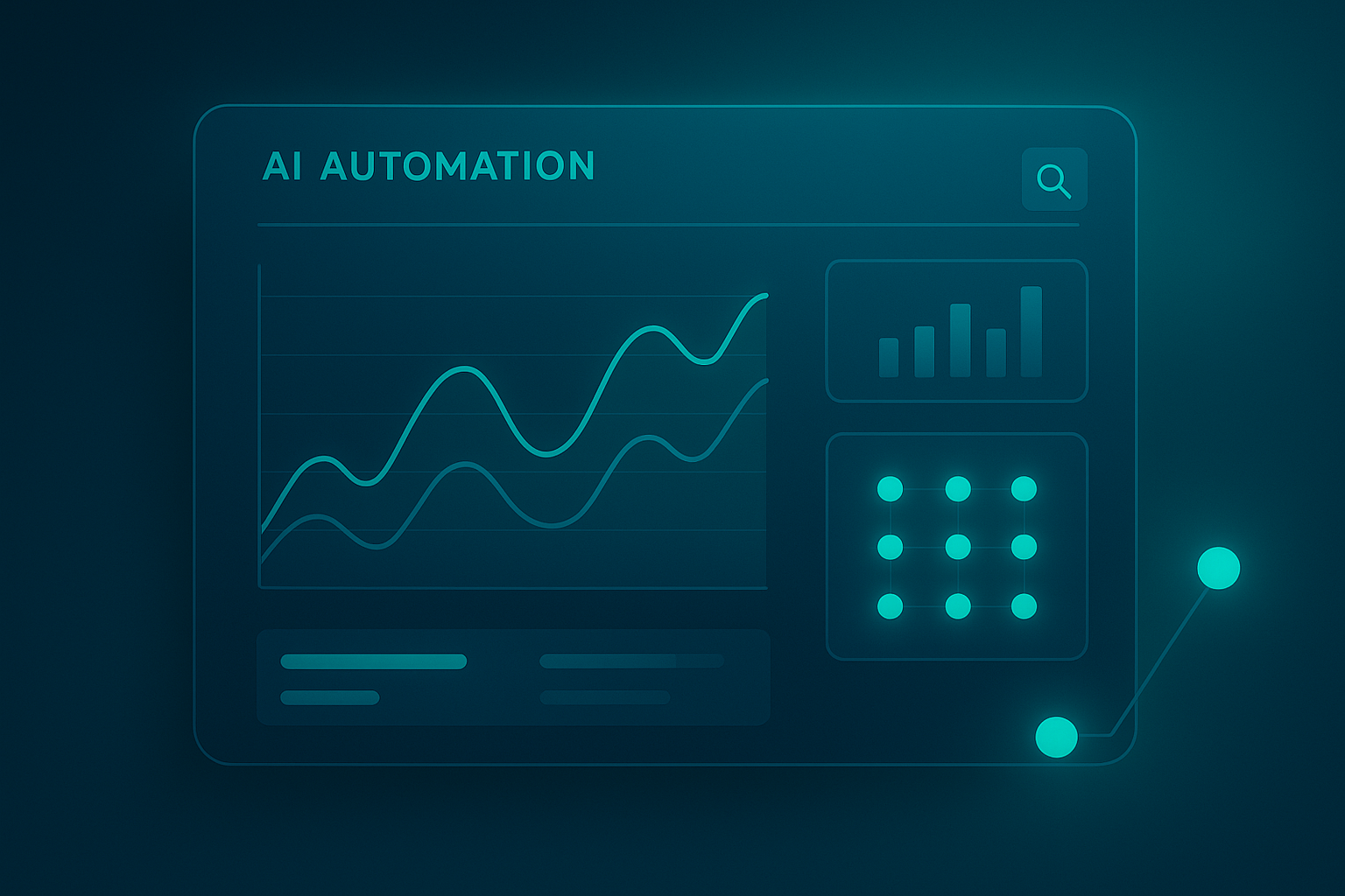 AI-powered SEO automation dashboard showing ranking data for a growing startup