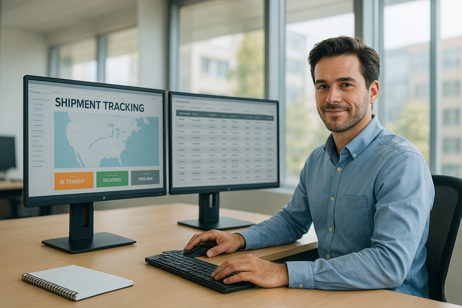 Freight agent working confidently under a no competing against agents policy