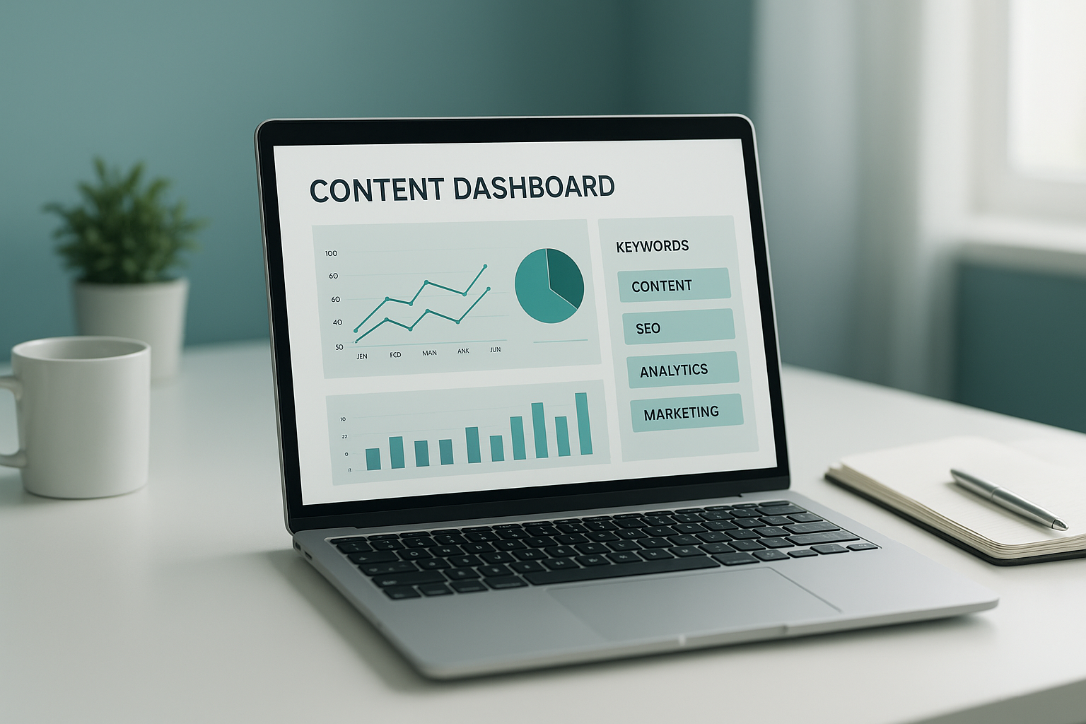 AI blog writer for SEO dashboard showing content optimization and keyword scoring
