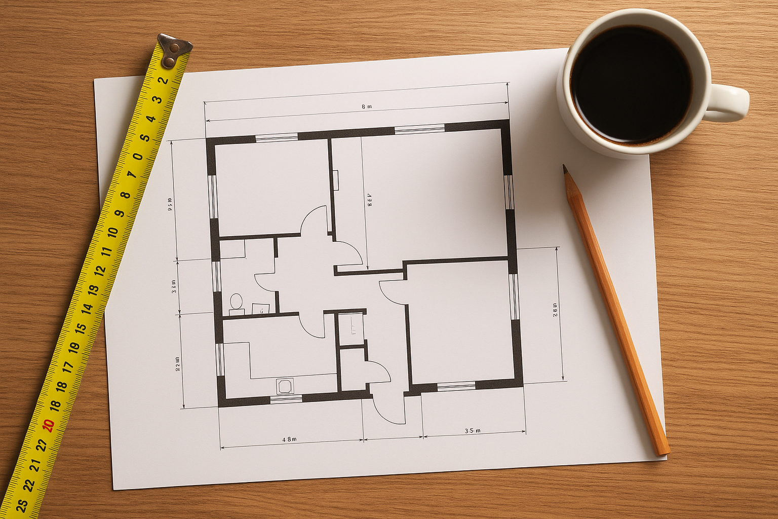 Blueprints and permitting documents for a modular home CA construction project