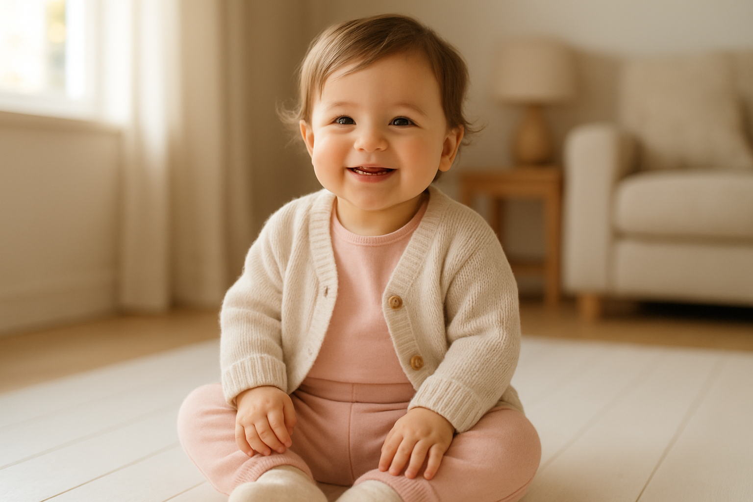 Young child wearing a premium outfit from a children's clothing rental top bundle subscription
