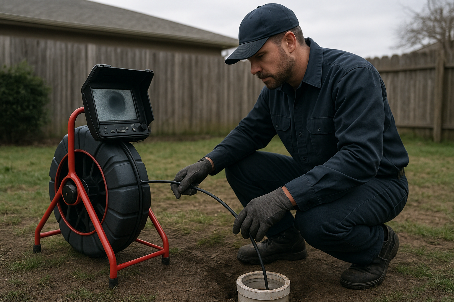 794553f9_sewer-camera-inspection Plumber using a camera inspection tool to diagnose a sewer line issue
