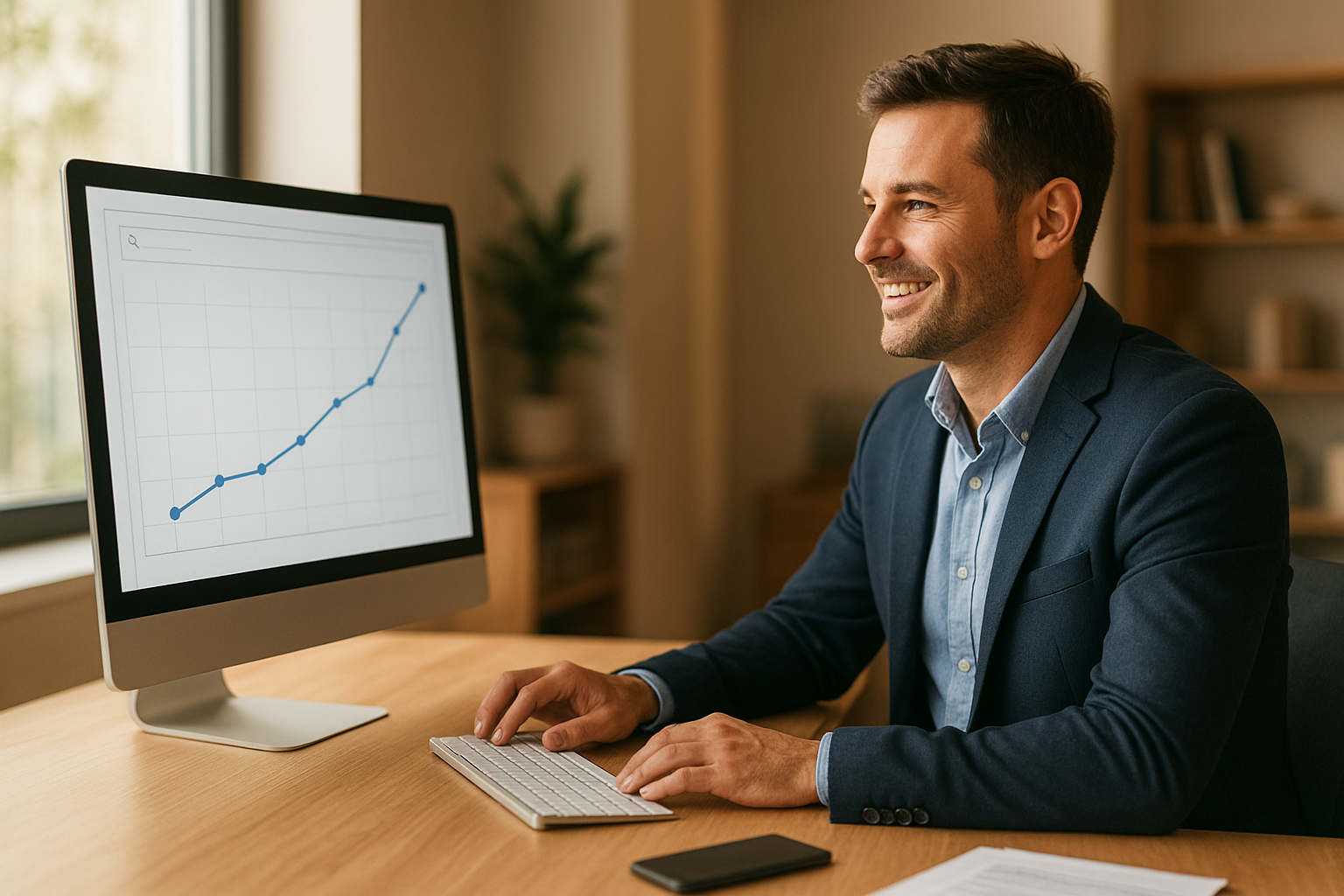 Entrepreneur using a search authority platform to monitor AI search rankings