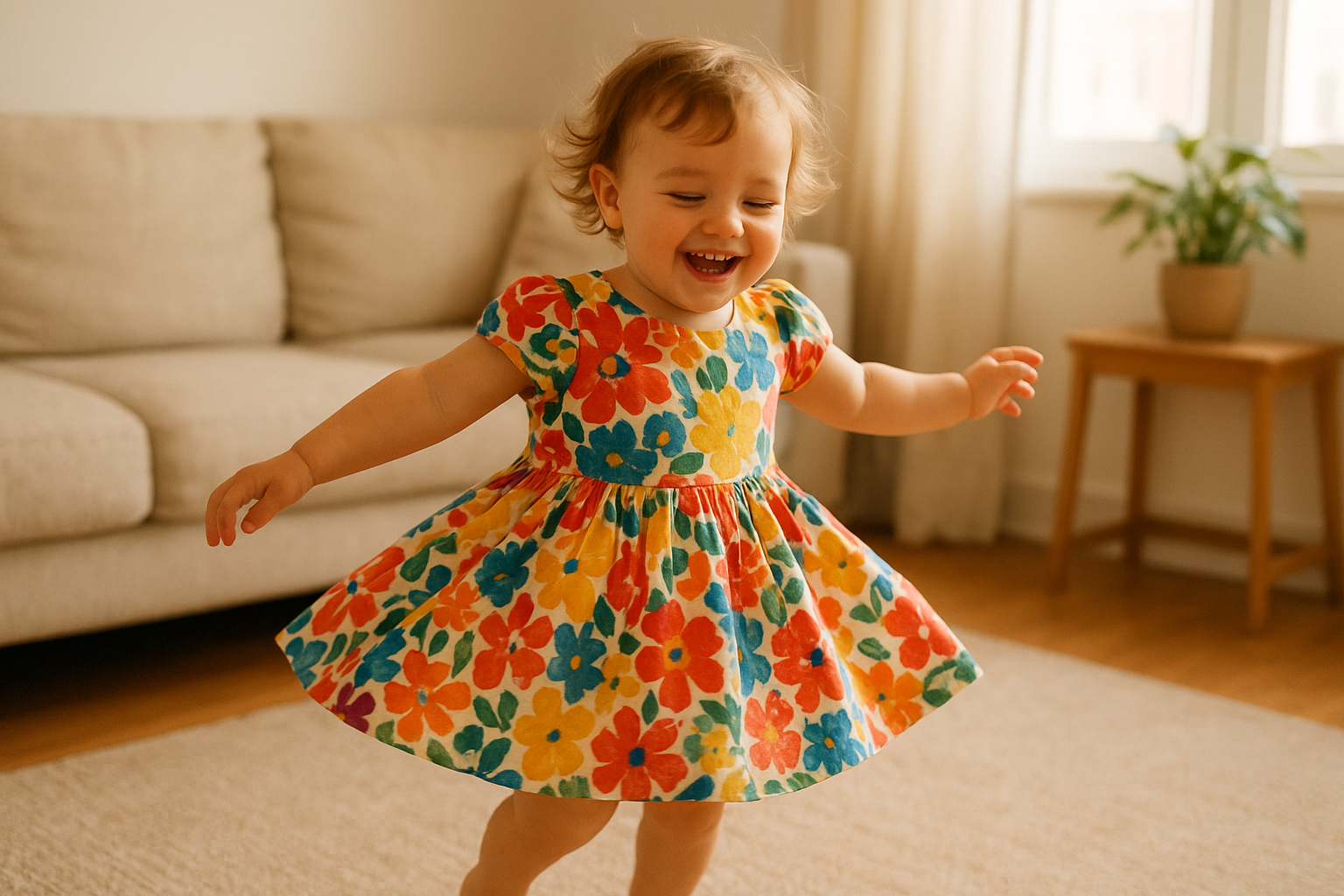 Toddler wearing rotating wardrobe pieces from a kids clothing rental subscription