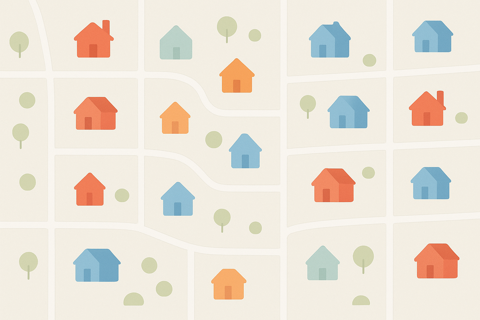 Heat map showing homeowners with strong seller signals for targeted calling