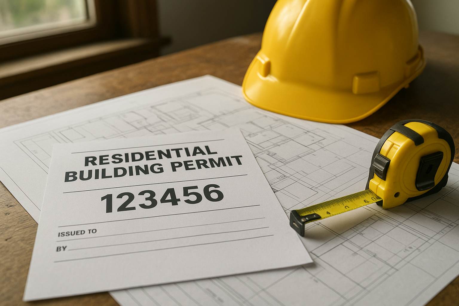 Permit plans and blueprints reviewed during Los Angeles JADU construction
