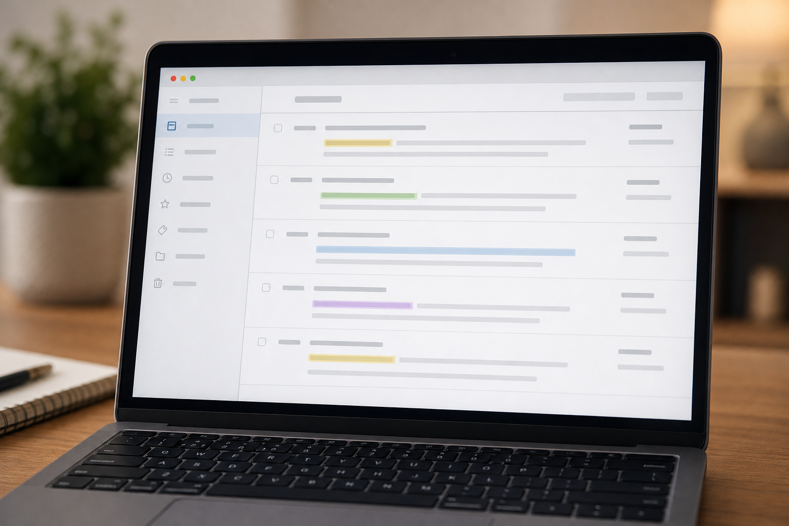 Laptop screen showing a generic review analysis interface used to spot competitor weaknesses