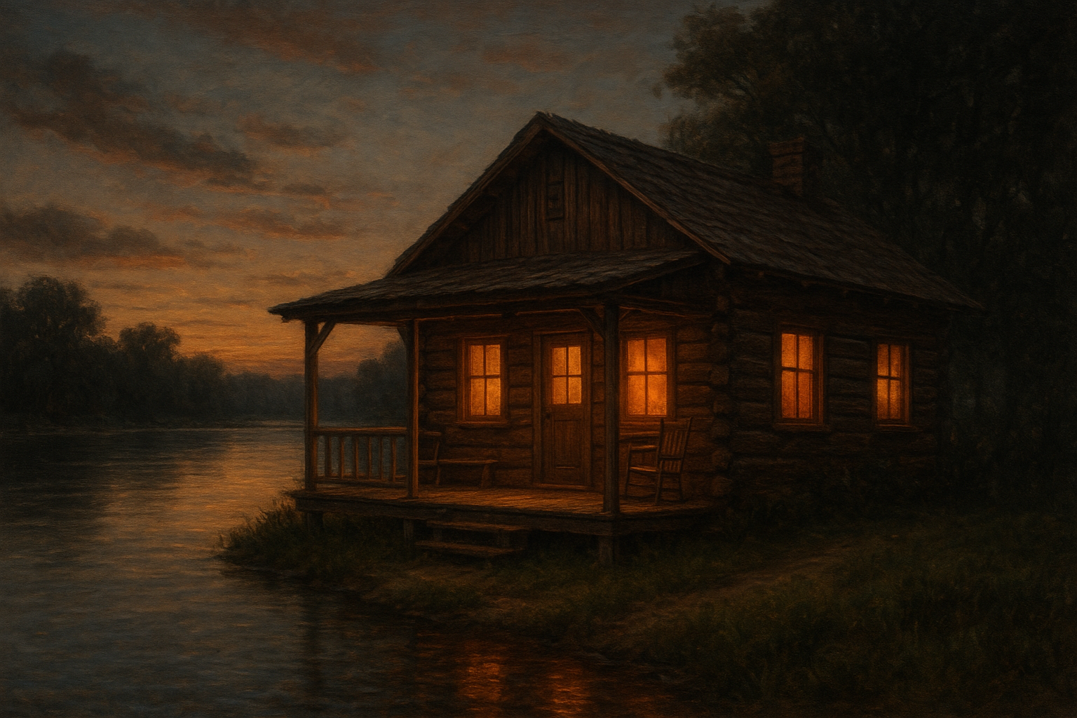 Rustic riverfront cabin available for nightly stays near the Buffalo River