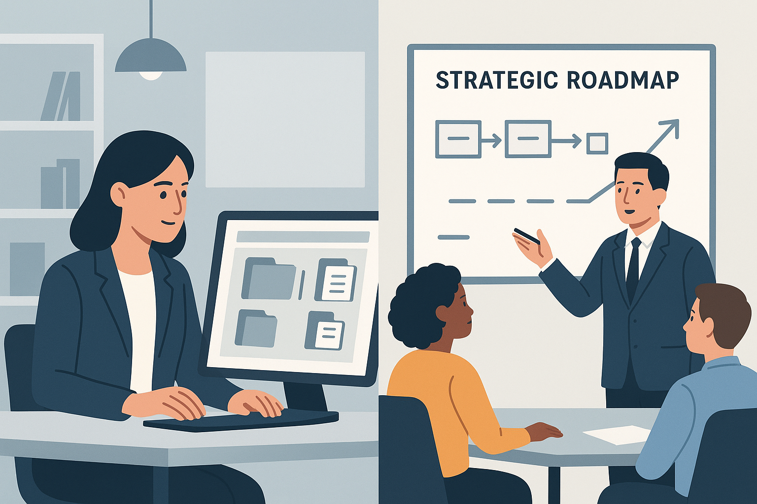 Comparison of HR administrator duties versus HR manager strategic responsibilities in a growing business