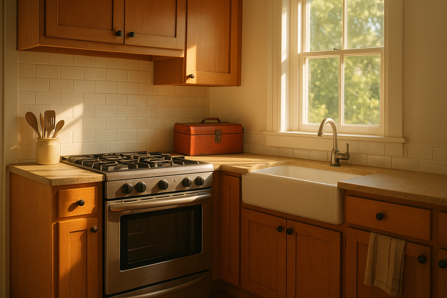 Sonoma County kitchen with stainless steel oven ready for maintenance service