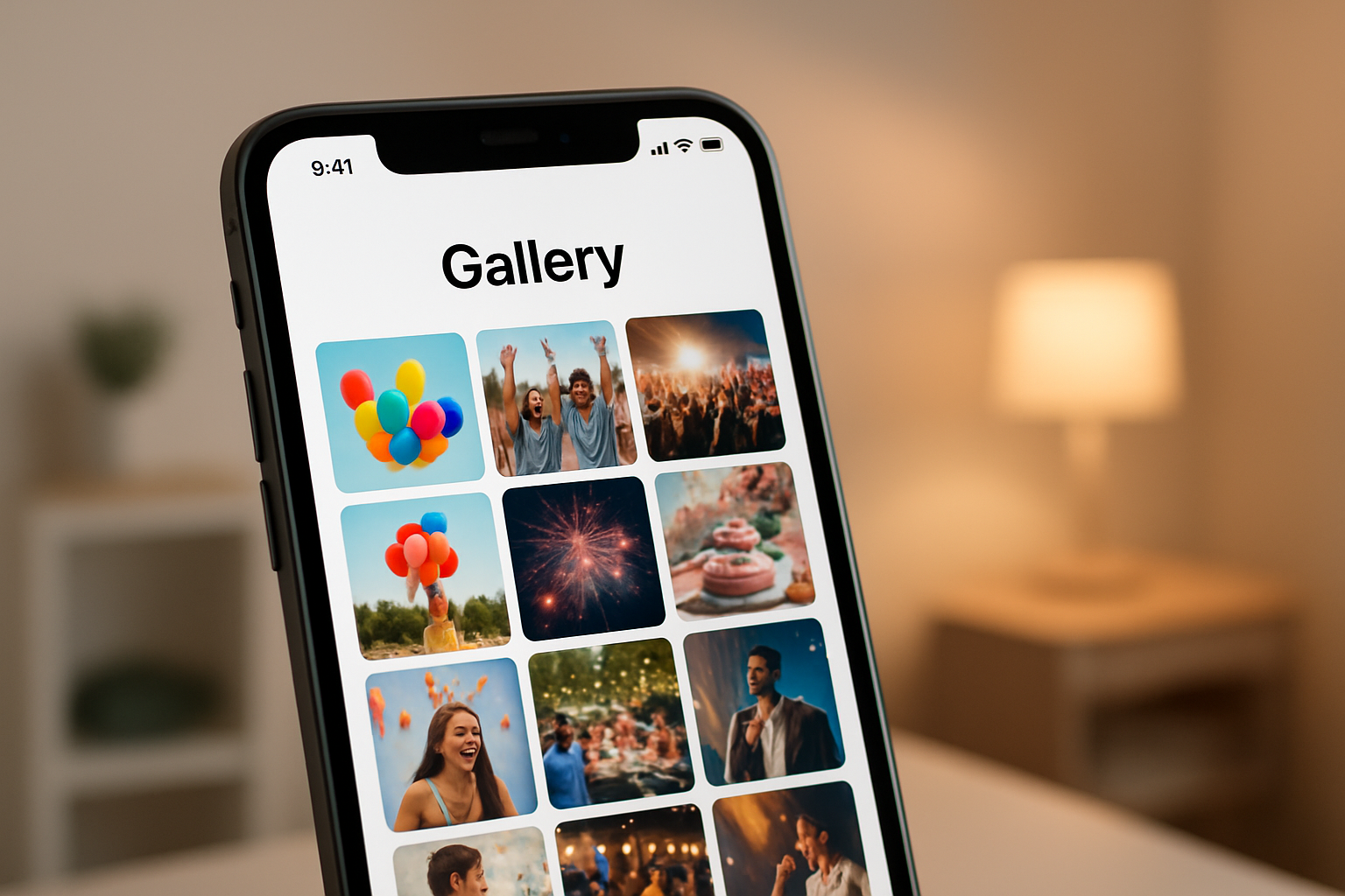 guests browsing an online photo gallery after using a digital photo booth rental