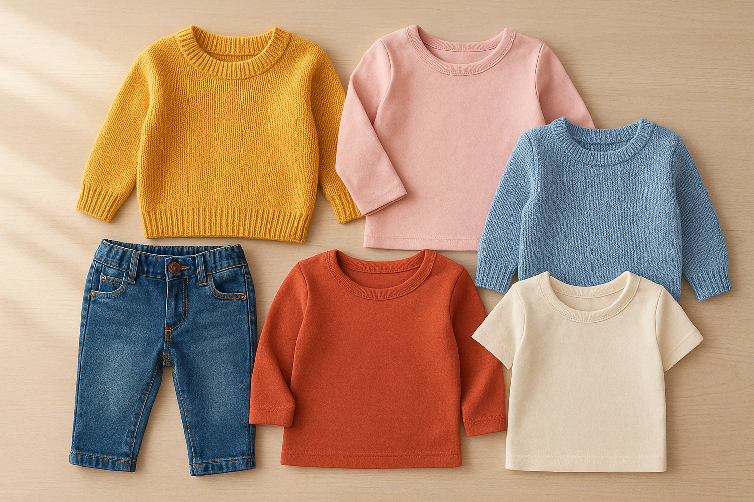 Curated selection of premium children's clothing available through a children's clothing rental service