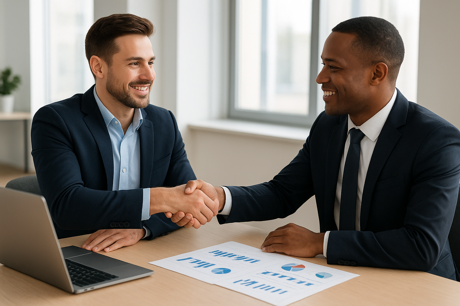 business owner meeting with a commercial lender to discuss financing options
